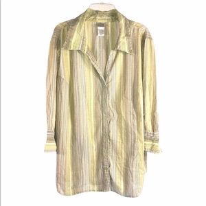 Vintage Pretty Shimmer Shirt, Size 18/20W